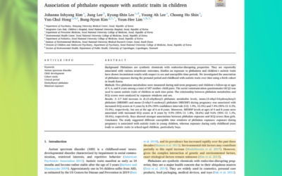 Association of phthalate exposure with autistic traits in children